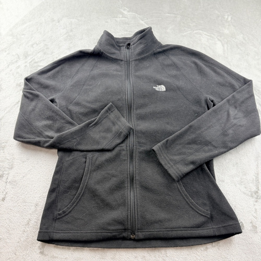 The North Face TKA 100 Fleece Jacket Black Full Zip Women's Large